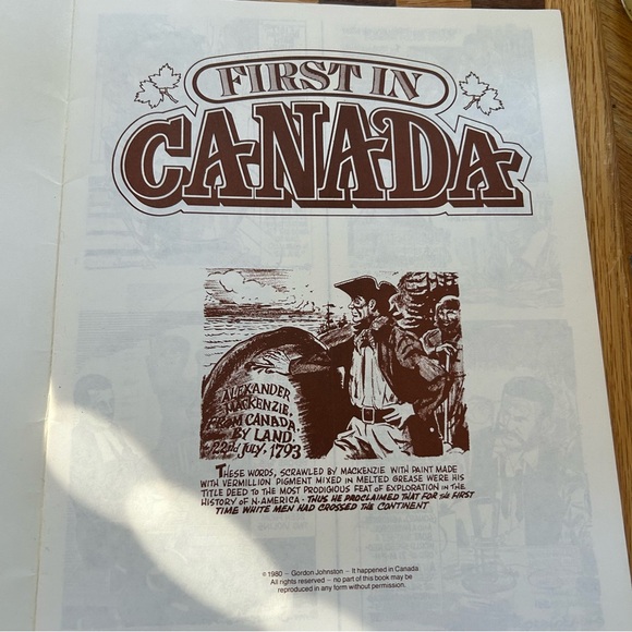 Canadian 1st’s - Cute Little Booklet of Canadian History - Great Illustrations! - Picture 10 of 13